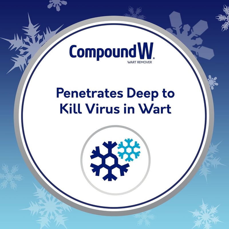 Compound W Nitro Freeze Wart Remover, Nitrous Oxide Wart Removal Pen with 5 Replacement Tips - Image 1